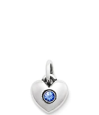 James Avery Keepsake Heart Birthstone with Lab-Created Gem Charm