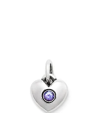 James Avery Keepsake Heart Birthstone with Lab-Created Gem Charm