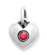 James Avery Keepsake Heart Birthstone with Gem Charm