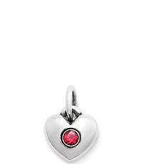 James Avery Keepsake Heart Birthstone with Lab-Created Gem Charm