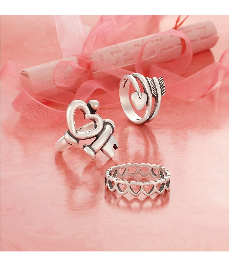 James Avery Key to My Heart Ring