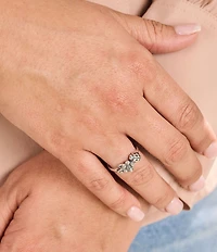 James Avery Ladybug and Flower Band Ring
