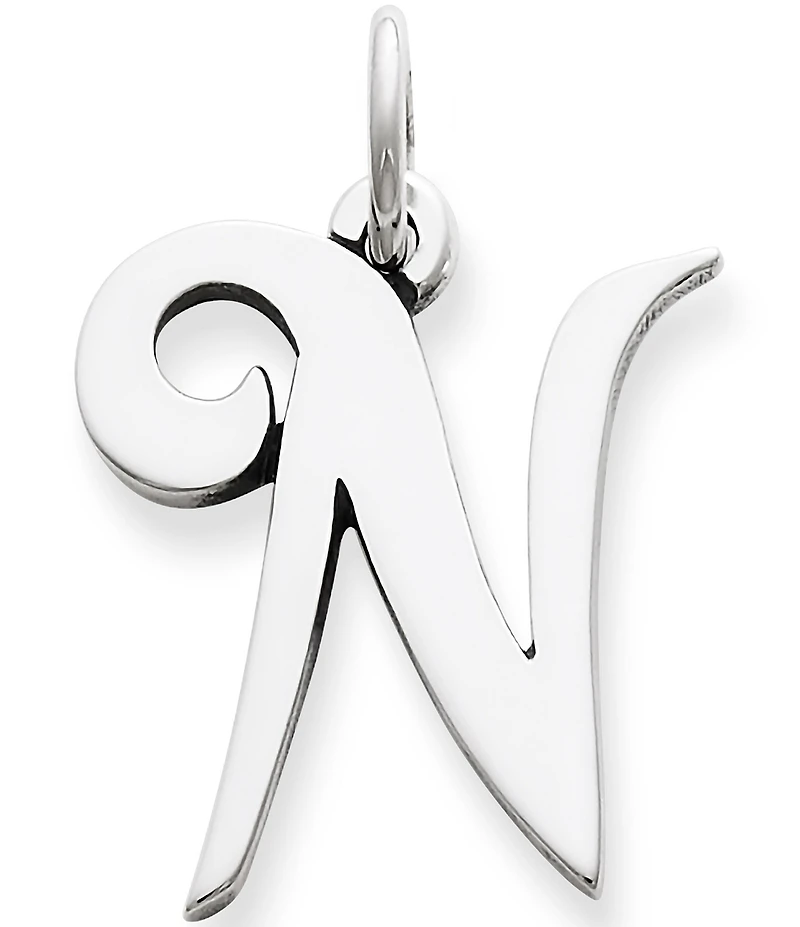 James Avery Large Script Initial Pendant Charm
