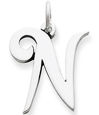 James Avery Large Script Initial Pendant Charm
