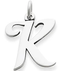 James Avery Large Script Initial Pendant Charm