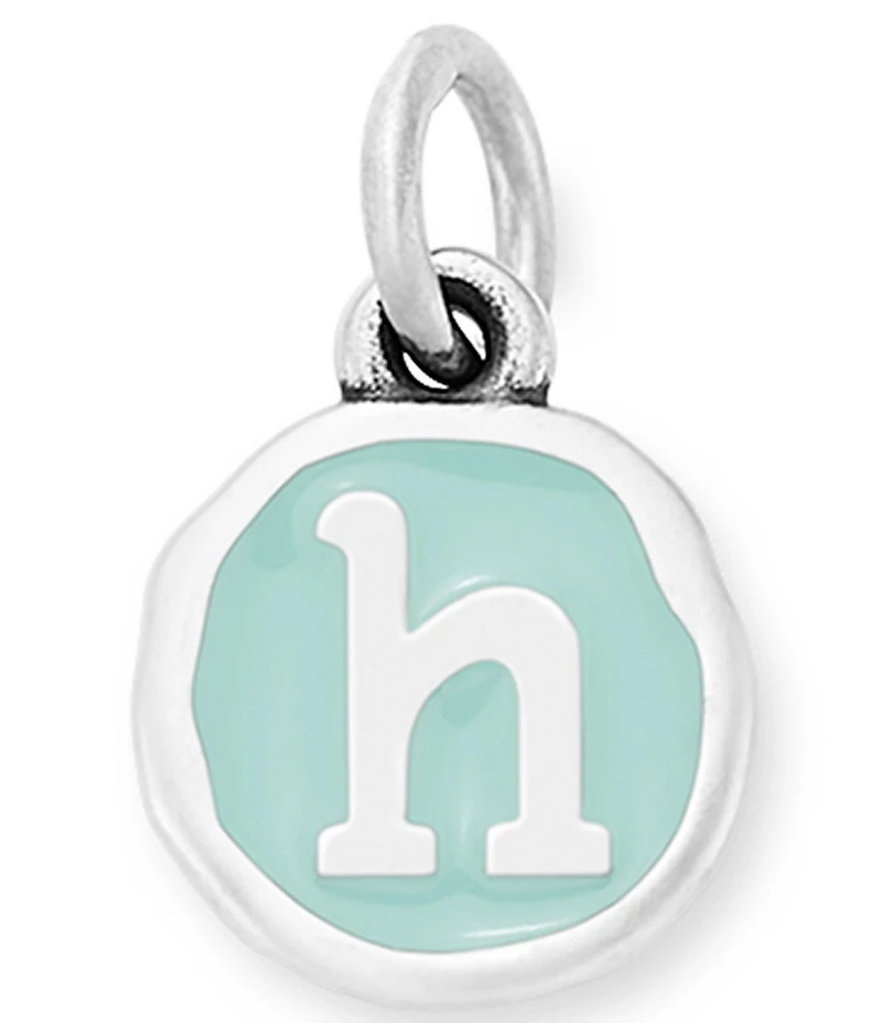 James Avery Light Blue Enamel Initial Charm