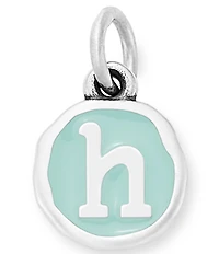 James Avery Light Blue Enamel Initial Charm