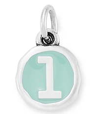 James Avery Light Blue Enamel Initial Charm