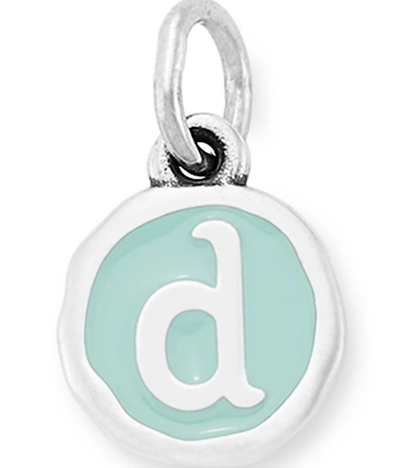 James Avery Light Blue Enamel Initial Charm