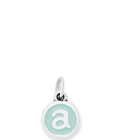 James Avery Light Blue Enamel Initial Charm