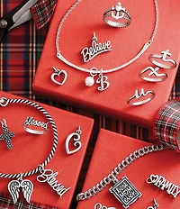 James Avery Light Double Curb Charm Bracelet
