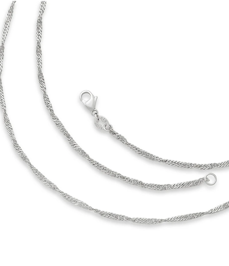 James Avery Light Twisted Curb Chain Necklace
