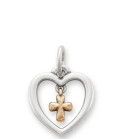 James Avery Love and Faith Heart Dangle Charm