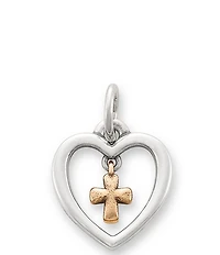 James Avery Love and Faith Heart Dangle Charm