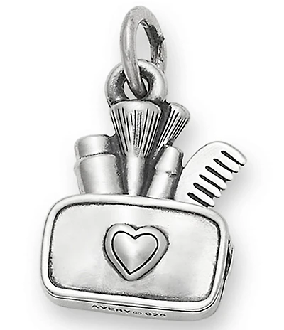 James Avery Love My Makeup Heart Bag Charm