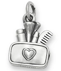 James Avery Love My Makeup Heart Bag Charm