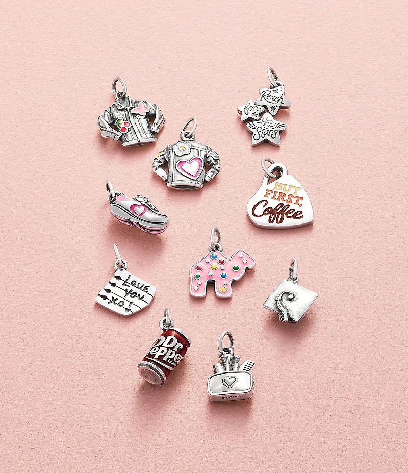 James Avery Love My Makeup Heart Bag Charm