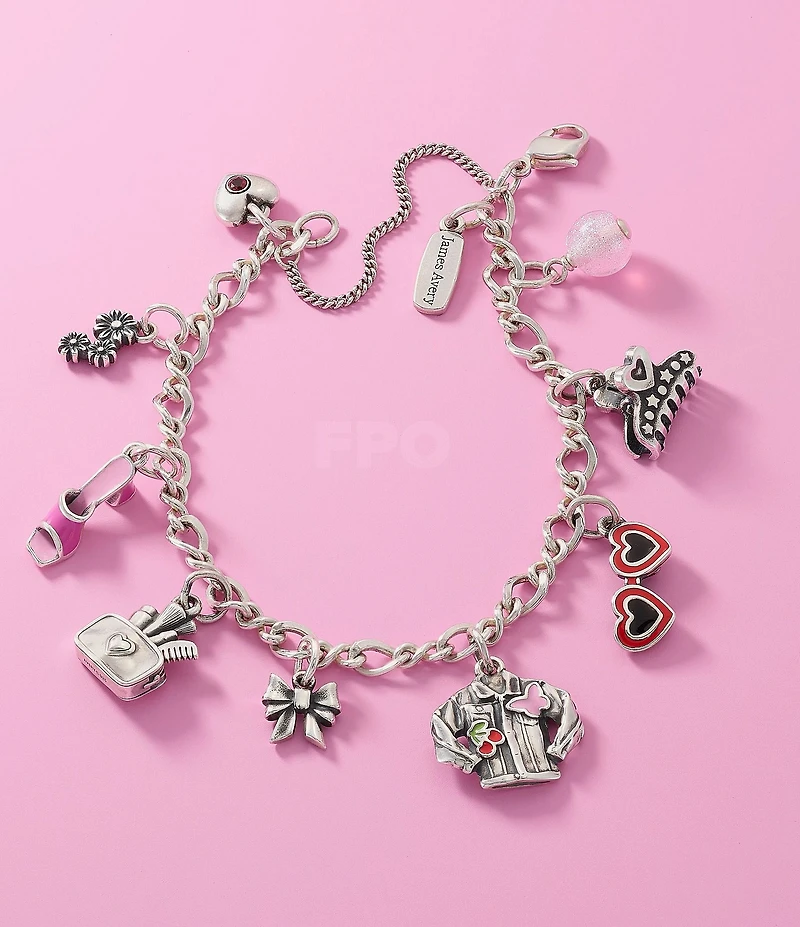 James Avery Love My Makeup Heart Bag Charm