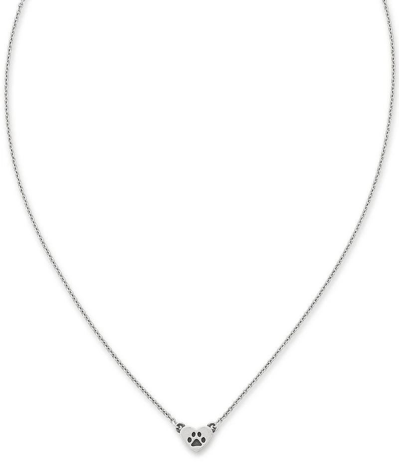 James Avery Love My Pet Heart Short Pendant Necklace