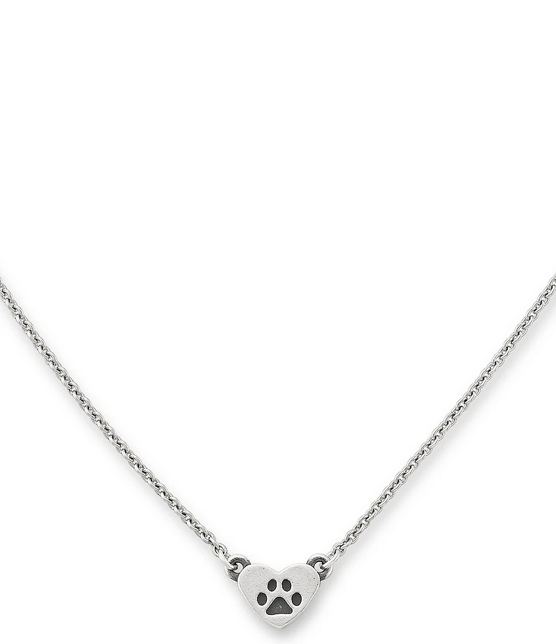 James Avery Love My Pet Heart Short Pendant Necklace