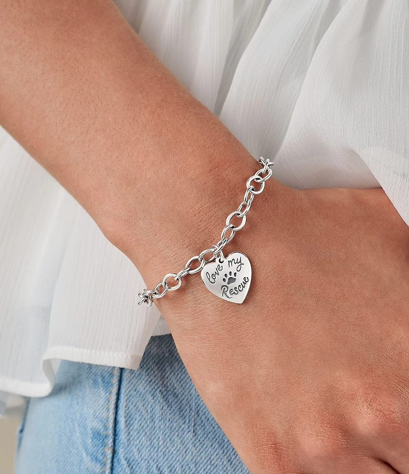 James Avery Love My Rescue Heart Charm