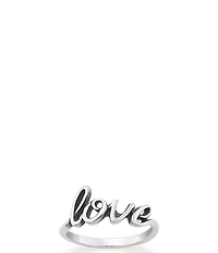 James Avery Love Script Ring