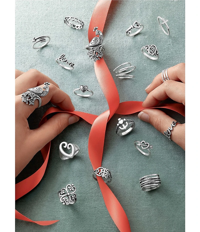 James Avery Love Script Ring