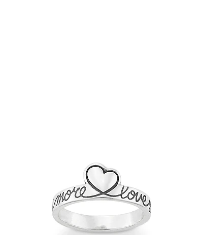 James Avery Love You More Heart Ring