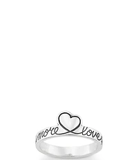 James Avery Love You More Heart Ring