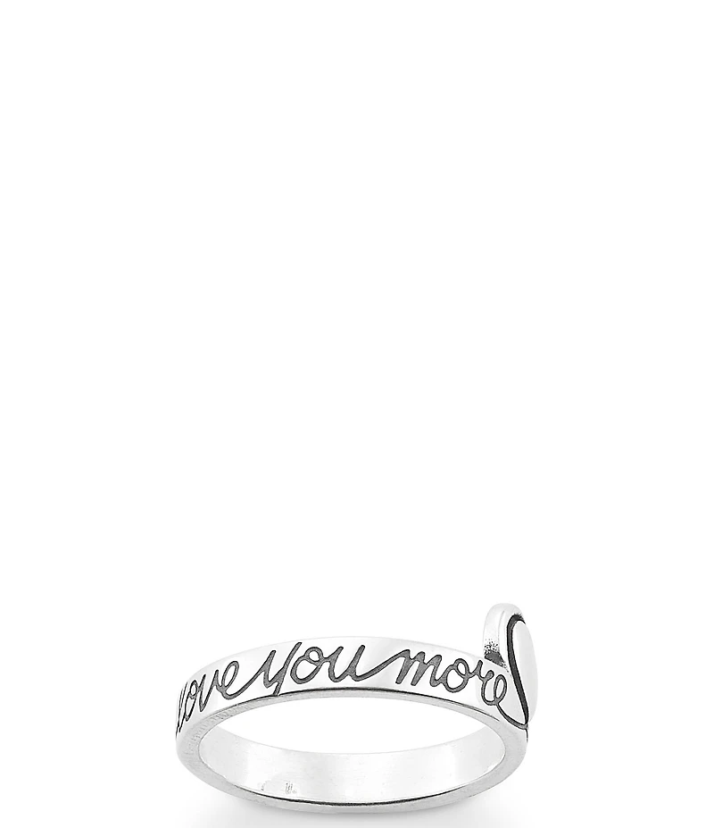James Avery Love You More Heart Ring