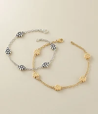 James Avery Margarita Flower Line Bracelet