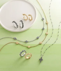 James Avery Margarita Large Hoop Ear Posts