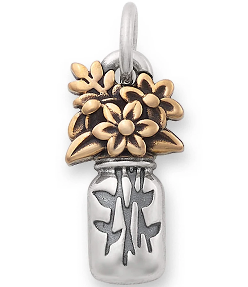 James Avery Mason Jar Bouquet Charm
