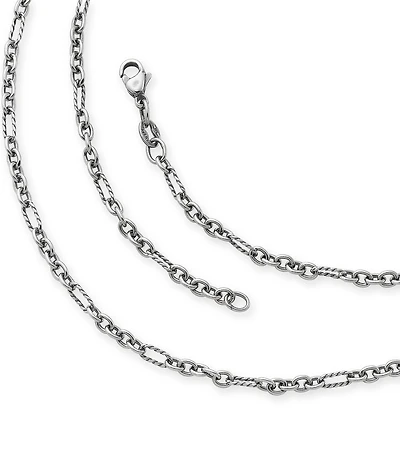 James Avery Medium Cable Figaro Chain Necklace