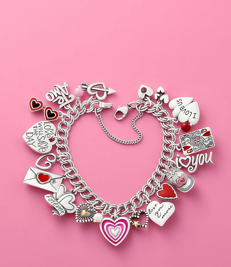 James Avery Medium Double Curb Chain Charm Bracelet