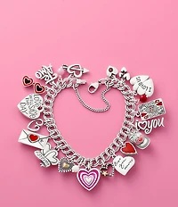 James Avery Medium Double Curb Chain Charm Bracelet
