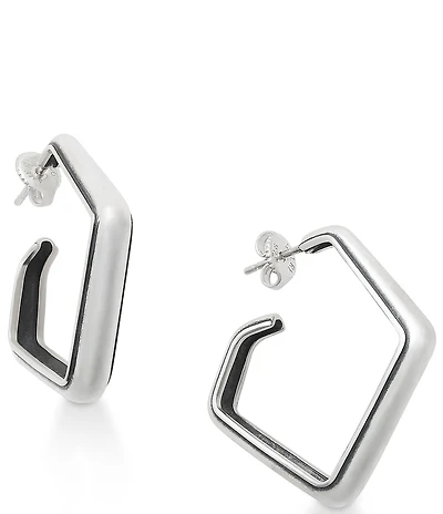 James Avery Medium Geometric Hoop Earrings