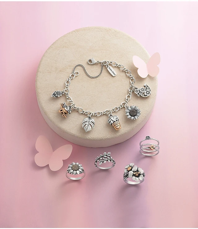 James Avery Medium Twist Charm Bracelet Liberty Center - Main Image