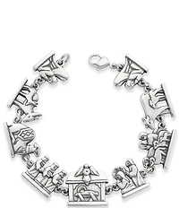James Avery Sterling Silver Nativity Link Bracelet