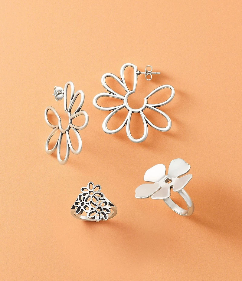 James Avery Open Floral Band Ring