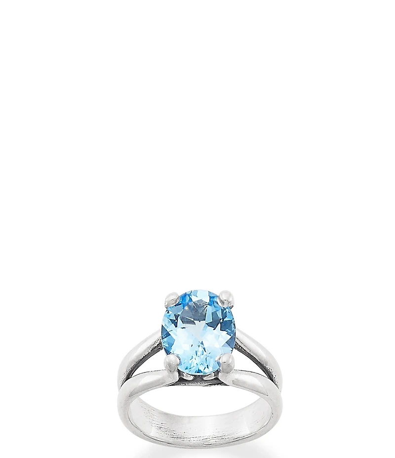 James Avery Oval Gemstone Sterling Silver Ring