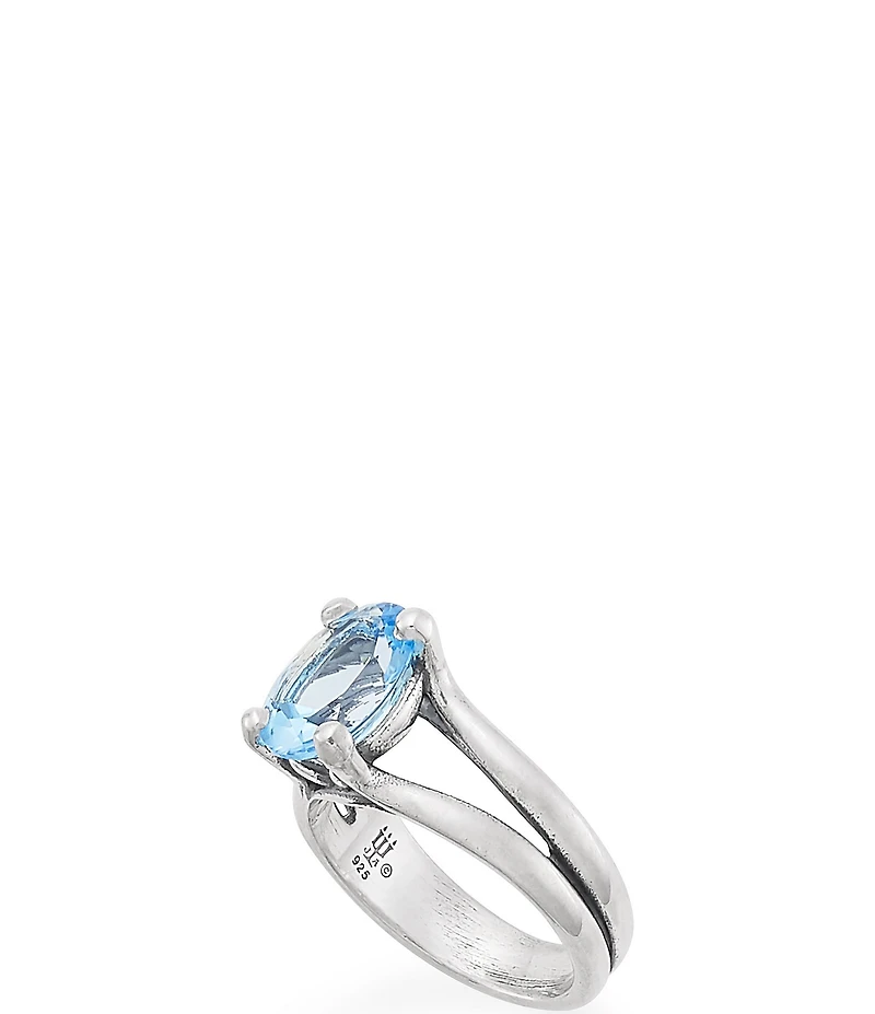 James Avery Oval Gemstone Sterling Silver Ring