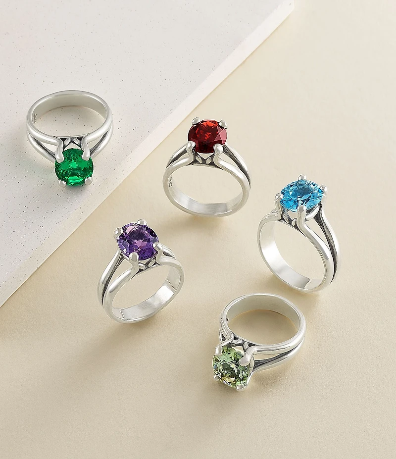 James Avery Oval Gemstone Sterling Silver Ring