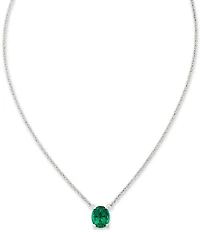 James Avery Oval Gemstone Short Pendant Necklace