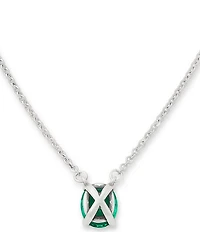 James Avery Oval Gemstone Short Pendant Necklace