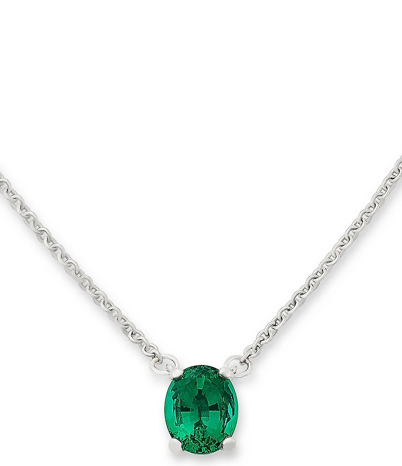 James Avery Oval Gemstone Short Pendant Necklace