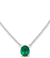 James Avery Oval Gemstone Short Pendant Necklace