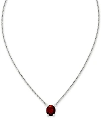 James Avery Oval Gemstone Short Pendant Necklace