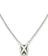 James Avery Oval Gemstone Short Pendant Necklace