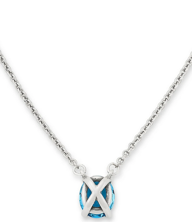 James Avery Oval Gemstone Short Pendant Necklace